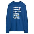 thumbnail image 1 of Mickey & Friends - Mickey's Character List - Men's Long Sleeve T-Shirt, 1 of 5
