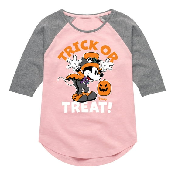 Mickey & Friends - Mickey's Halloween Costume - Toddler And Youth Girls Raglan Graphic T-Shirt