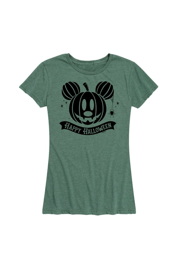 Mickey & Friends - Mickey's Halloween Pumpkin - Women's Short Sleeve Graphic T-Shirt