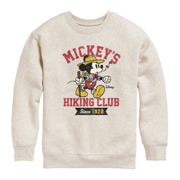 Disney - Mickey & Friends - Mickey's Hiking Club - Since 1928 - Toddler And Youth Crewneck Fleece Sweatshirt