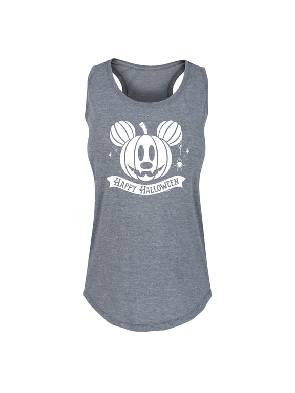 - Mickey's Pumpkin Women's Graphic Racerback Tank