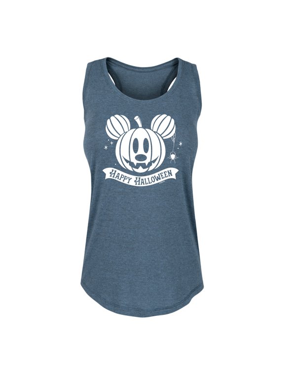 - Mickey's Pumpkin Women's Graphic Racerback Tank