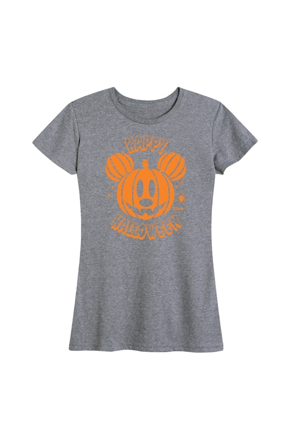 Mickey & Friends - Mickey's Pumpkin - Women's Short Sleeve Graphic T-Shirt