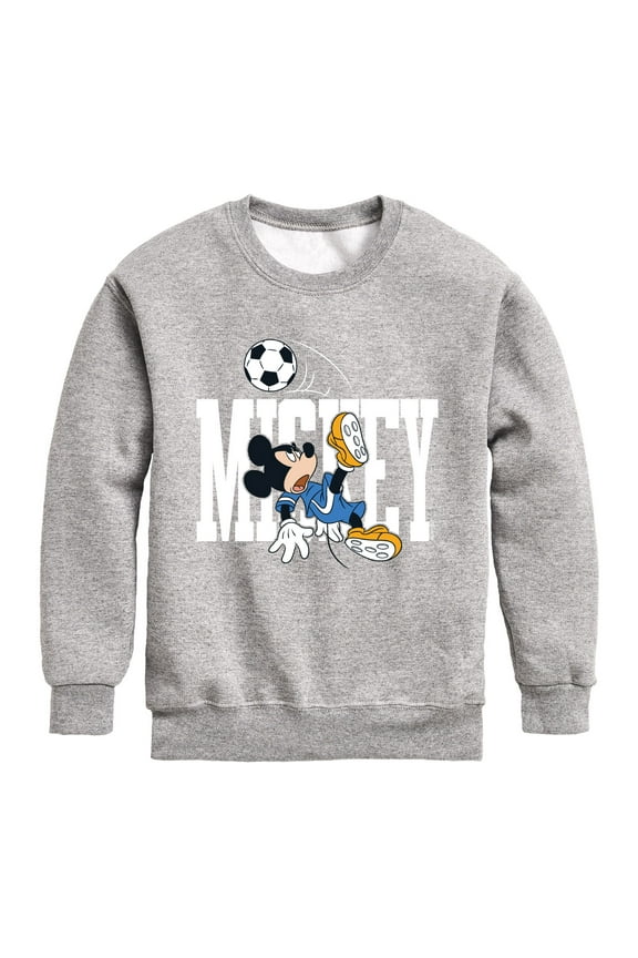 Mickey & Friends - Mickey's Soccer - Toddler And Youth Crewneck Fleece Sweatshirt