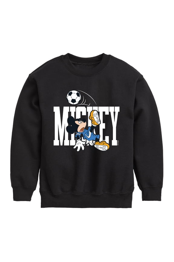 - Mickey's Soccer Graphic Long Sleeve Fleece Sweatshirt