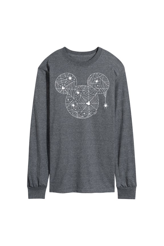 Mickey & Friends - Mickey's Spider Web Logo - Men's Long Sleeve T-Shirt