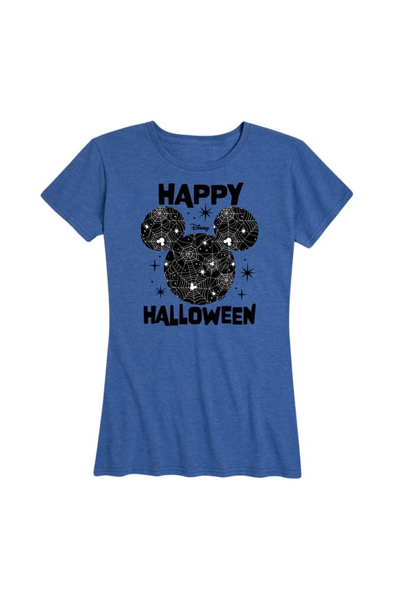 Mickey & Friends - Mickey's Spider Web Silhouette - Women's Short Sleeve Graphic T-Shirt