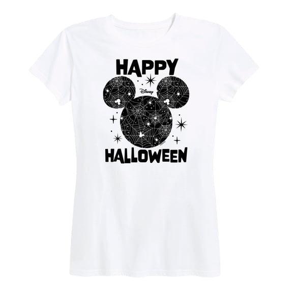 Mickey & Friends - Mickey's Spider Web Silhouette - Women's Short Sleeve Graphic T-Shirt