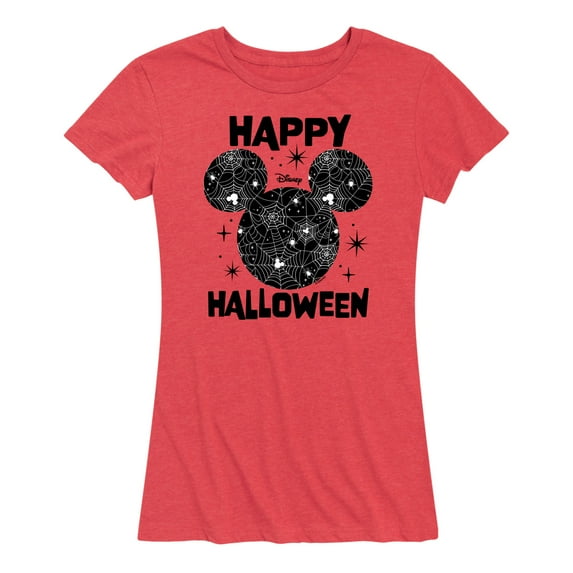Mickey & Friends - Mickey's Spider Web Silhouette - Women's Short Sleeve Graphic T-Shirt