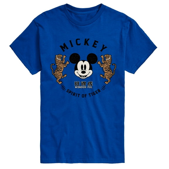 Mickey & Friends - Mickey's Spirit of The Tiger - Men's Short Sleeve Graphic T-Shirt