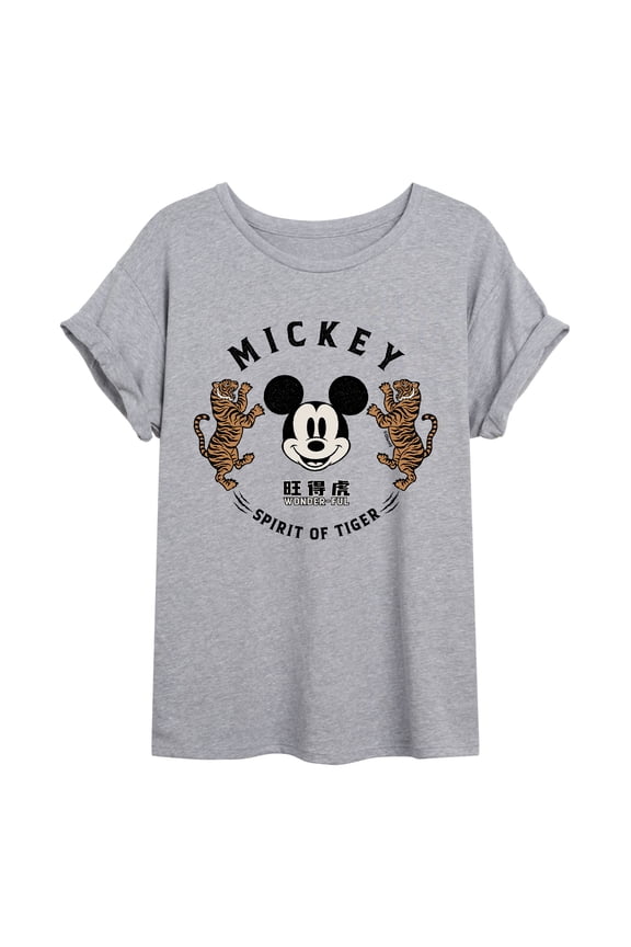 Mickey & Friends - Mickey's Spirit of The Tiger - Women's Oversized T-Shirt