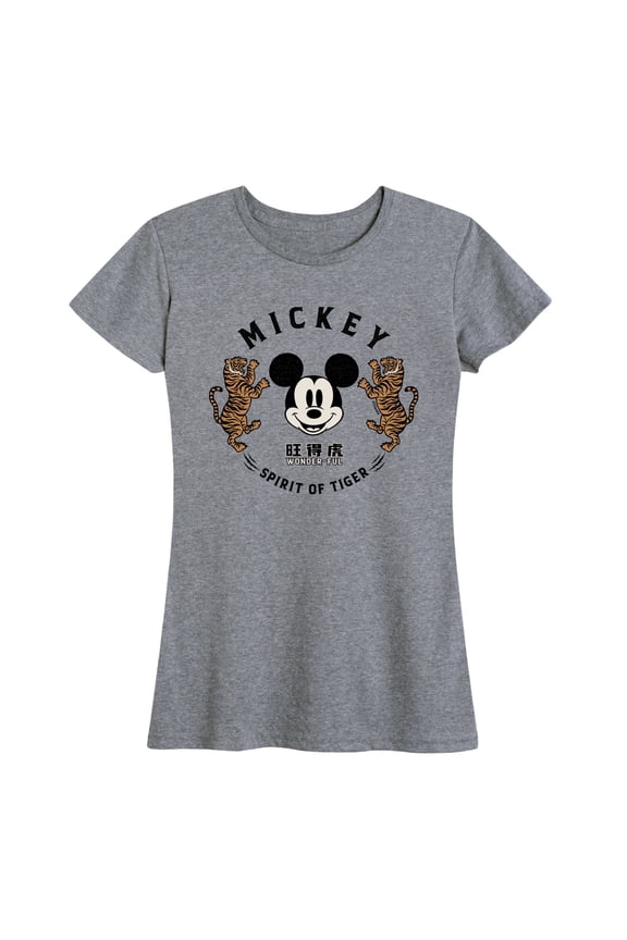 Mickey & Friends - Mickey's Spirit of The Tiger - Women's Short Sleeve Graphic T-Shirt