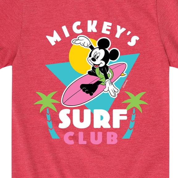 Mickey & Friends - Mickey's Surf Club - Toddler And Youth Short Sleeve Graphic T-Shirt