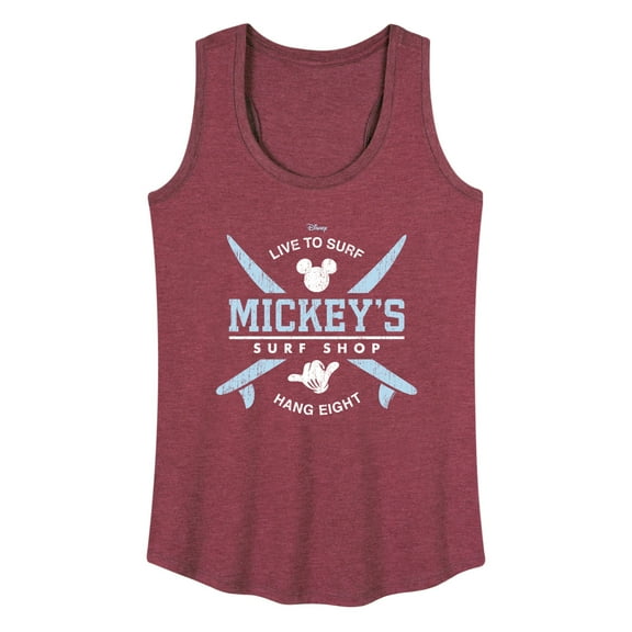 Mickey & Friends - Mickey's Surf Shop - Women's Racerback Tank Top