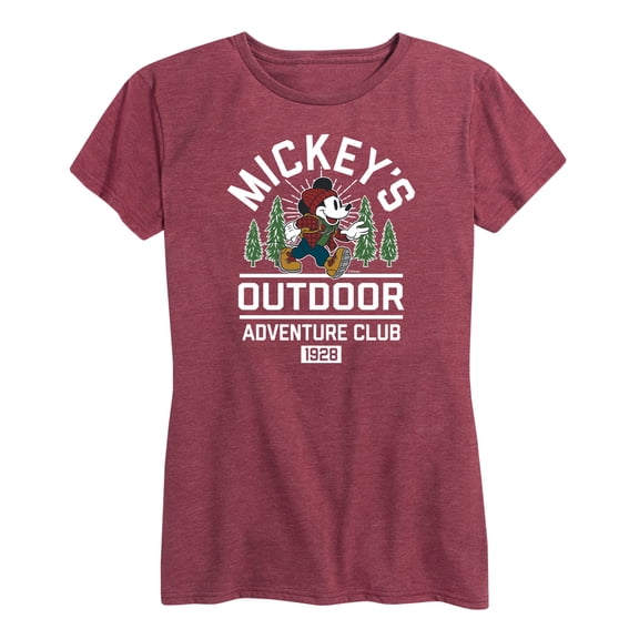 Mickey & Friends - Mickeys Outdoor Adventure Club - Women's Short Sleeve Graphic T-Shirt
