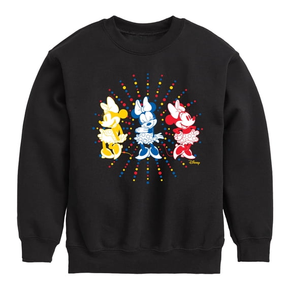 Disney - Mickey & Friends - Minnie - All Smiles - Toddler And Youth Crewneck Fleece Sweatshirt