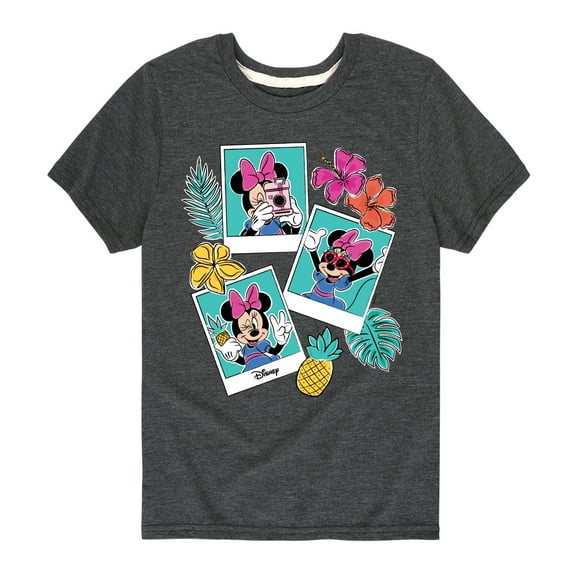 Mickey & Friends - Minnie Assorted Pics - Toddler And Youth Short Sleeve Graphic T-Shirt