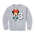 thumbnail image 1 of Mickey & Friends - Minnie Birthday 3 - Toddler And Youth Crewneck Fleece Sweatshirt, 1 of 4