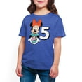 thumbnail image 1 of Mickey & Friends - Minnie Birthday 5  - Toddler And Youth Girls Short Sleeve Graphic T-Shirt, 1 of 1