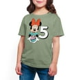 thumbnail image 1 of Mickey & Friends - Minnie Birthday 5  - Toddler And Youth Girls Short Sleeve Graphic T-Shirt, 1 of 1