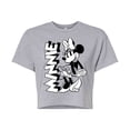 thumbnail image 1 of Mickey & Friends - Minnie Black And White - Juniors Cropped Cotton Blend T-Shirt, 1 of 5