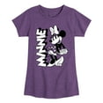 thumbnail image 1 of Mickey & Friends - Minnie Black And White - Toddler And Youth Girls Short Sleeve Graphic T-Shirt, 1 of 5