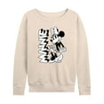 thumbnail image 1 of Mickey & Friends - Minnie Black And White - Women's Lightweight French Terry Long Sleeve Shirt, 1 of 5