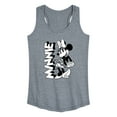 thumbnail image 1 of Mickey & Friends - Minnie Black And White - Women's Racerback Tank Top, 1 of 5