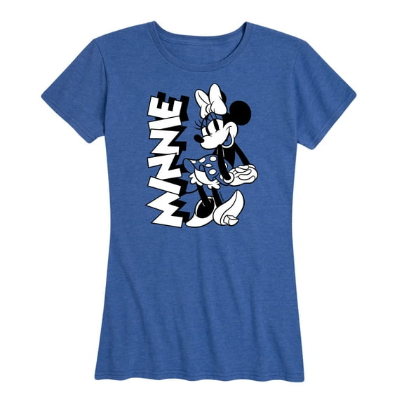 Mickey & Friends - Minnie Black And White - Women's Short Sleeve Graphic T-Shirt