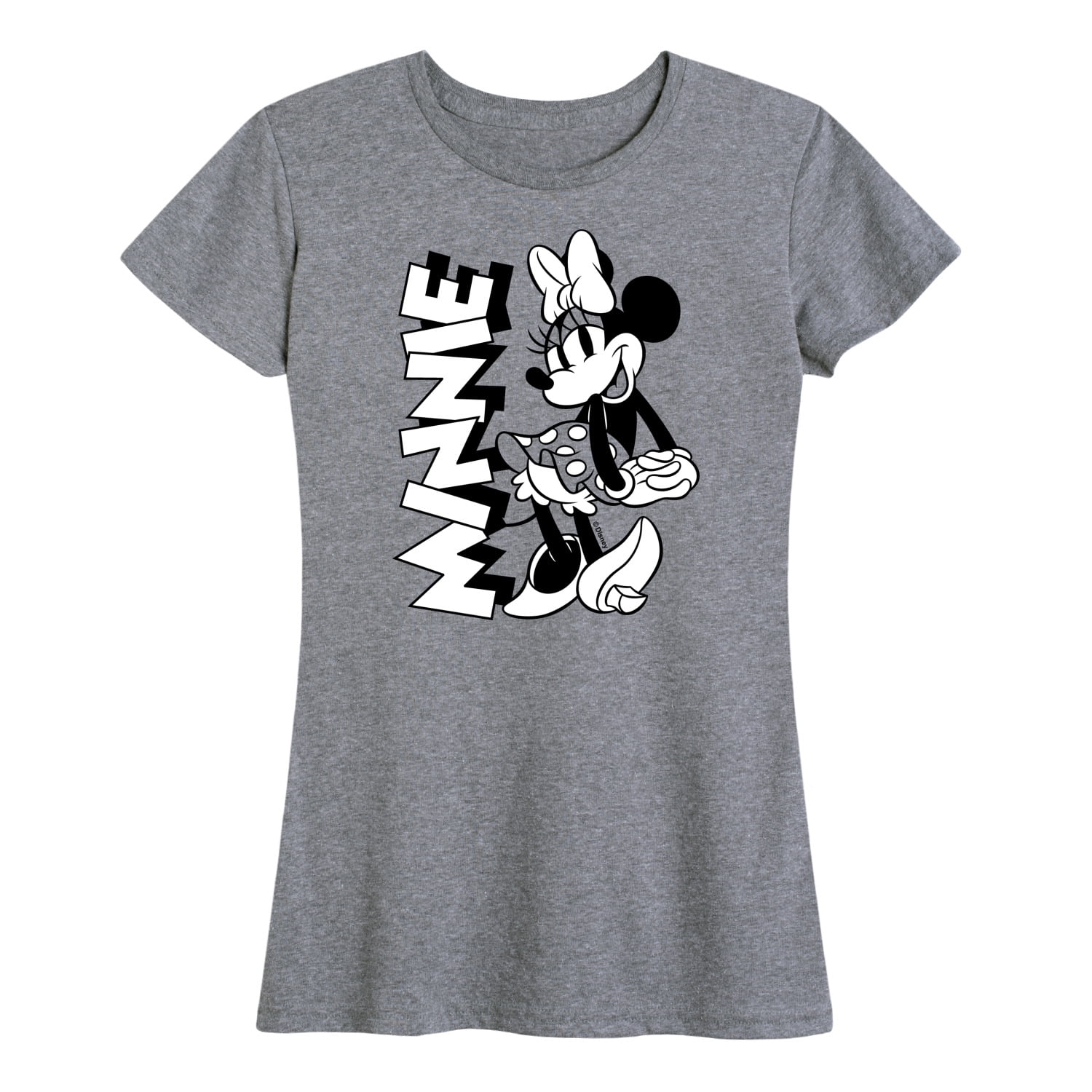 Mickey & Friends - Minnie Black And White - Women's Short Sleeve ...