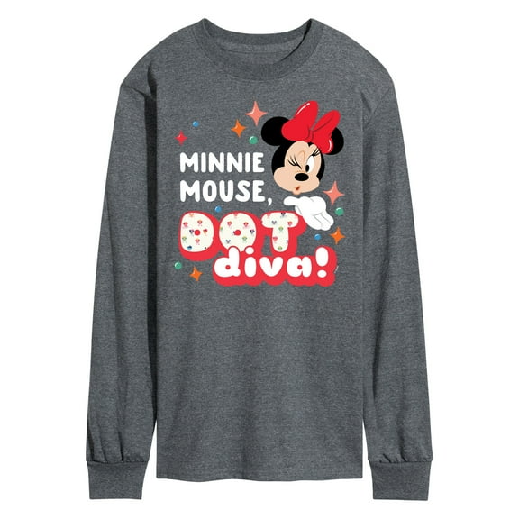 Mickey & Friends - Minnie Dot Diva - Men's Long Sleeve T-Shirt