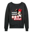 thumbnail image 1 of Mickey & Friends - Minnie Dot Diva - Women's Lightweight French Terry Long Sleeve Shirt, 1 of 5