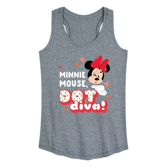 Mickey & Friends - Minnie Dot Diva - Women's Racerback Tank Top