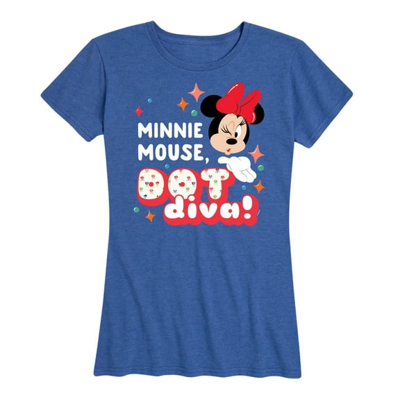 Mickey & Friends - Minnie Dot Diva - Women's Short Sleeve Graphic T-Shirt