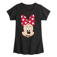 thumbnail image 1 of Mickey & Friends - Minnie Face - Toddler And Youth Girls Short Sleeve Graphic T-Shirt, 1 of 5