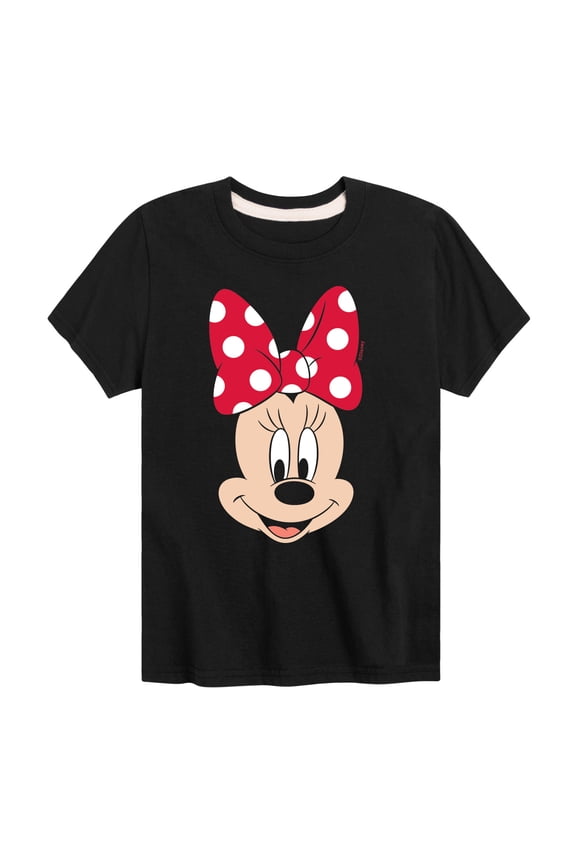 Mickey & Friends - Minnie Face - Toddler And Youth Short Sleeve Graphic T-Shirt