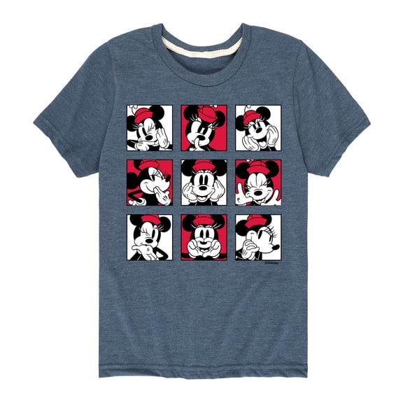 Mickey & Friends - Minnie Grid - Toddler And Youth Short Sleeve Graphic T-Shirt