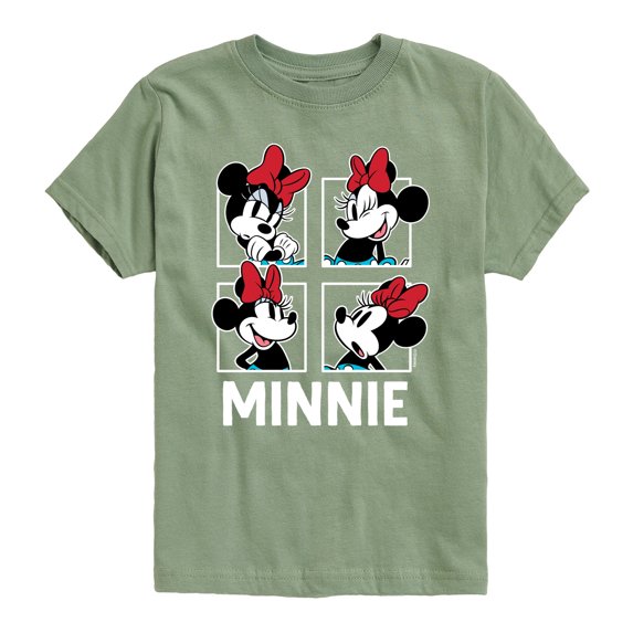 Mickey & Friends - Minnie Grid - Toddler And Youth Short Sleeve Graphic T-Shirt