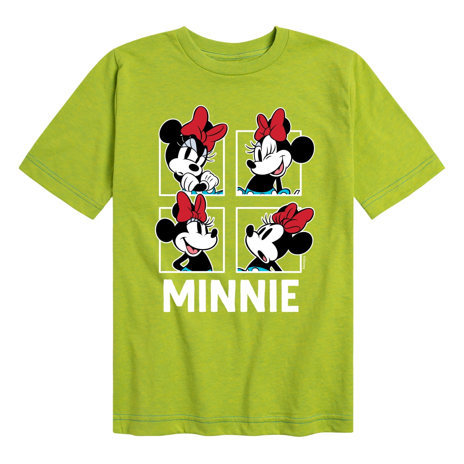Mickey & Friends - Minnie Grid - Toddler And Youth Short Sleeve Graphic ...