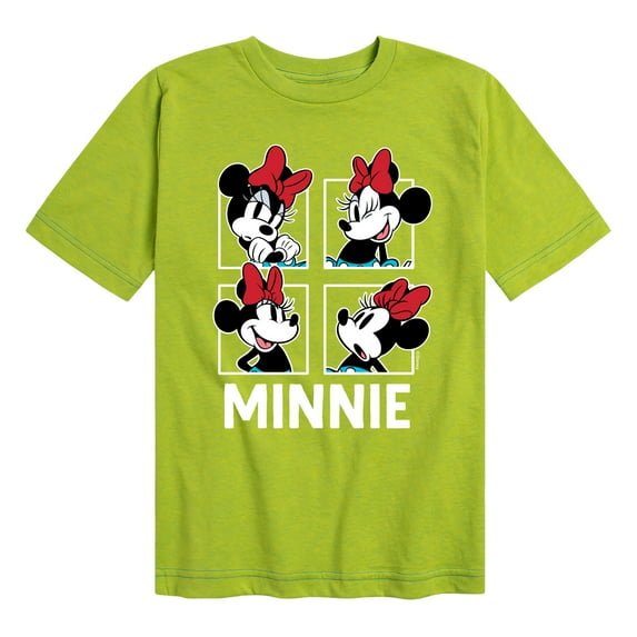 Mickey & Friends - Minnie Grid - Toddler And Youth Short Sleeve Graphic T-Shirt