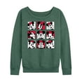 thumbnail image 1 of Mickey & Friends - Minnie Grid - Women's Lightweight French Terry Long Sleeve Shirt, 1 of 5