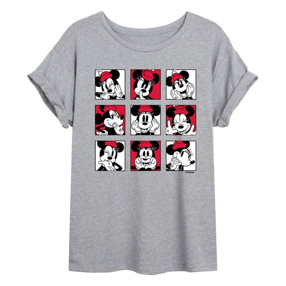 Mickey & Friends - Minnie Grid - Women's Oversized T-Shirt