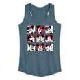 thumbnail image 1 of Mickey & Friends - Minnie Grid - Women's Racerback Tank Top, 1 of 5