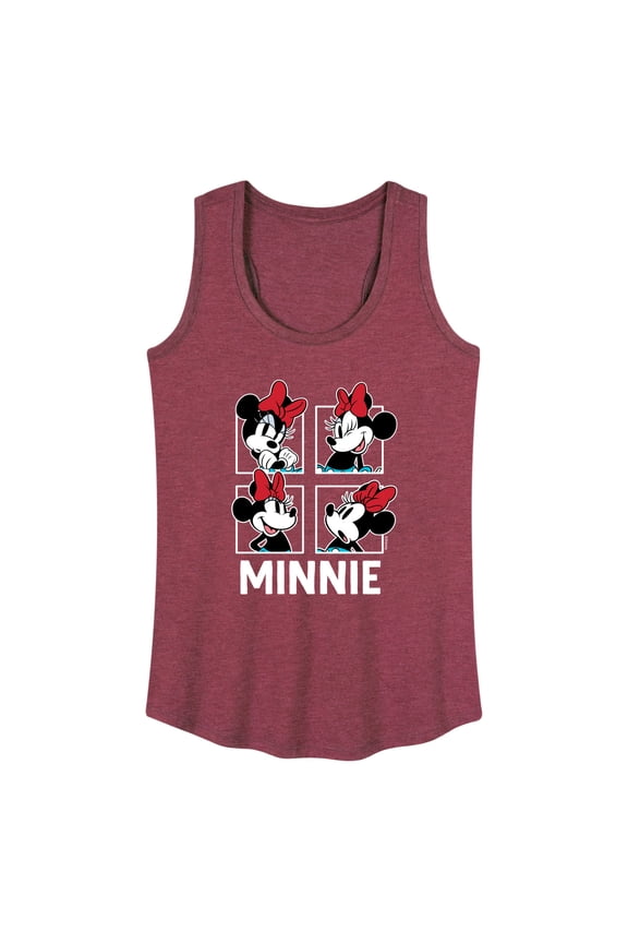 Mickey & Friends - Minnie Grid - Women's Racerback Tank Top