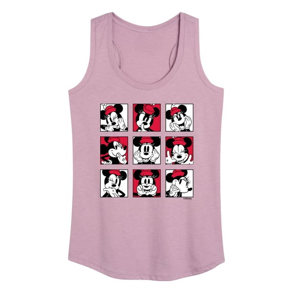 Mickey & Friends - Minnie Grid - Women's Racerback Tank Top