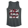 thumbnail image 1 of Mickey & Friends - Minnie Grid - Women's Racerback Tank Top, 1 of 5