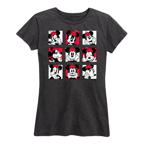 Mickey & Friends - Minnie Grid - Women's Short Sleeve Graphic T-Shirt