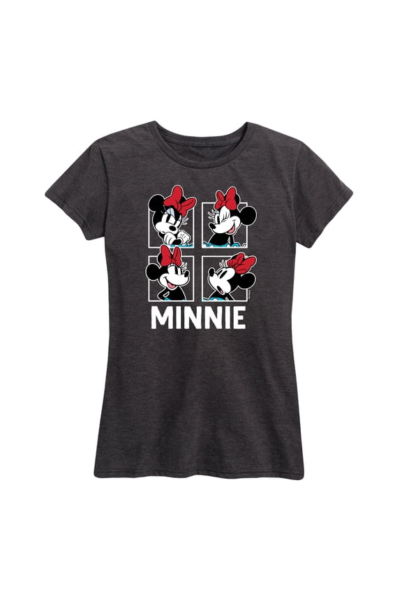 Mickey & Friends - Minnie Grid - Women's Short Sleeve Graphic T-Shirt