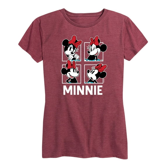 Mickey & Friends - Minnie Grid - Women's Short Sleeve Graphic T-Shirt