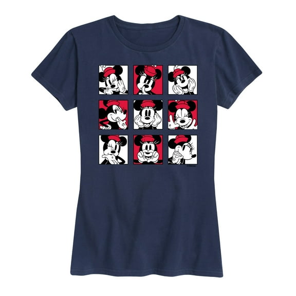 Mickey & Friends - Minnie Grid - Women's Short Sleeve Graphic T-Shirt